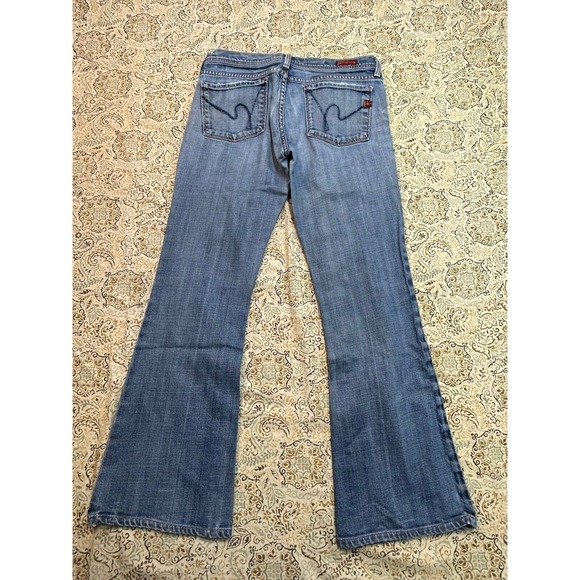 C.O.H. Low Waist Flair Ingrid Womens Jeans Designer‎ Blue Sz. 28 Ladies Casual - Picture 1 of 12
